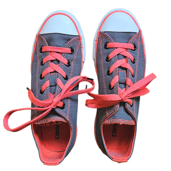 Converse Chuck Taylor All Star Double Tongue Neon Animal Print Junior Size 2 - Picture 6 of 14